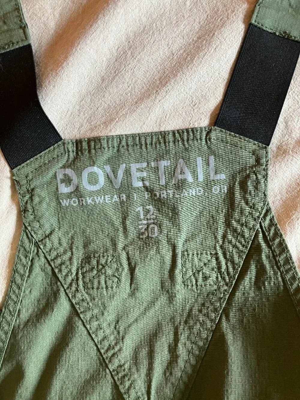 Dovetail Freshely Overalls Ultralight Ripstop, size 12, 30